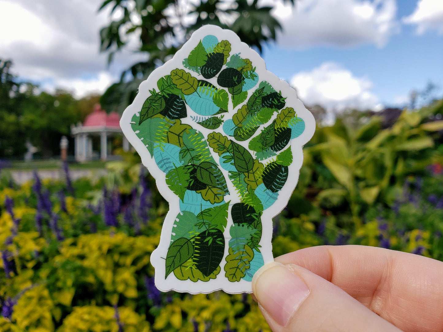 Environmentalism BLM Fist Vinyl Sticker - Front Shot