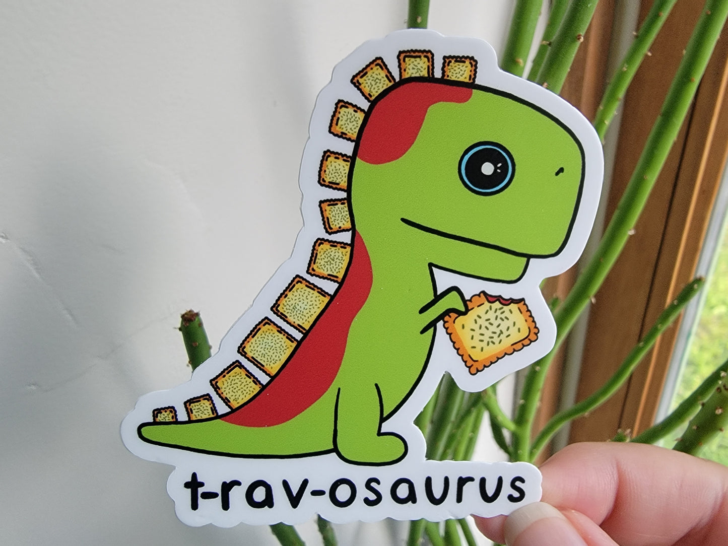T-rav-osaurus Vinyl Sticker - Front Shot