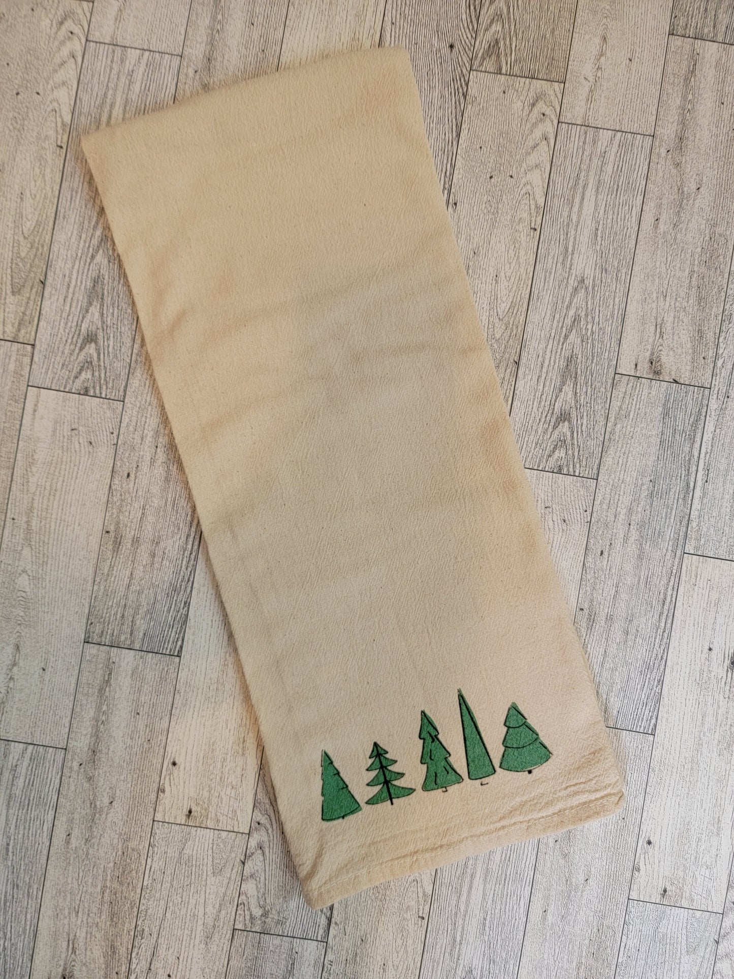 Holiday Trees Tea Towel