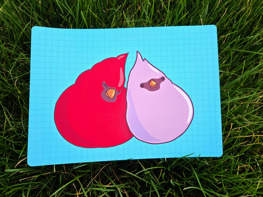 Cardinal Duo Art Print