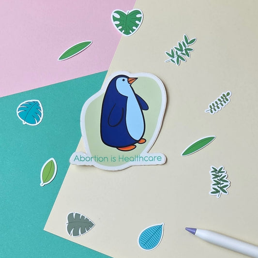 Abortion is Healthcare Penguin Sticker