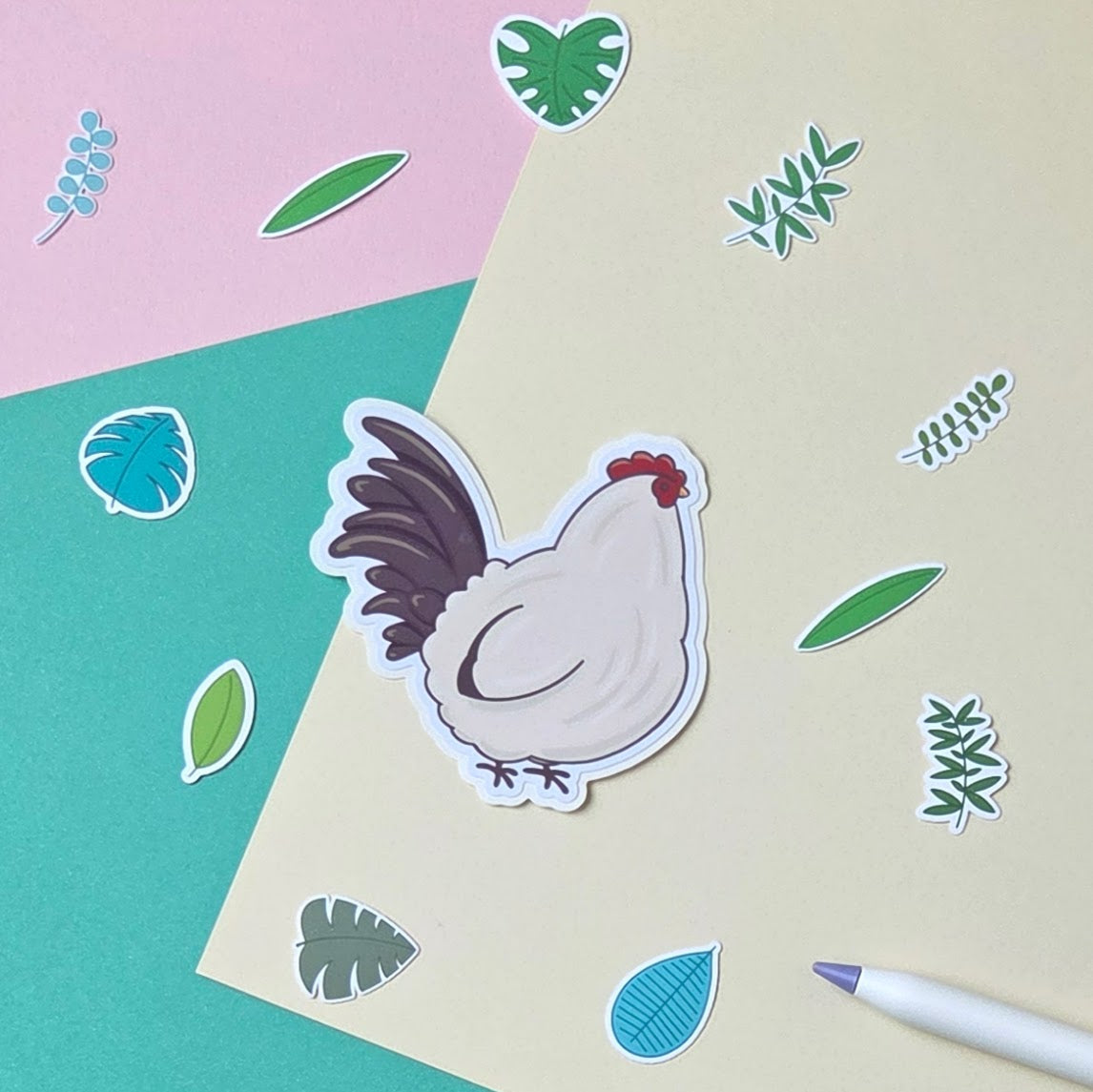 Bantam Rooster Sticker
