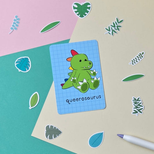Queerosaurus Art Print