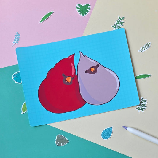 Cardinal Duo Art Print