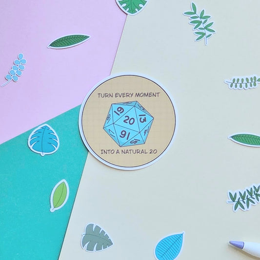 Natural 20 Moment Sticker