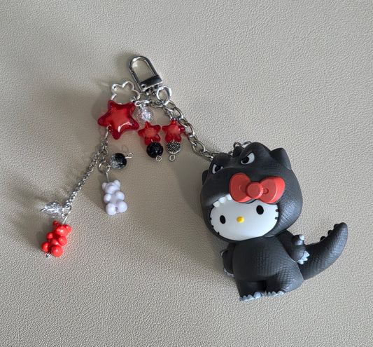 Upcycled Hello Kitty Bag Charm