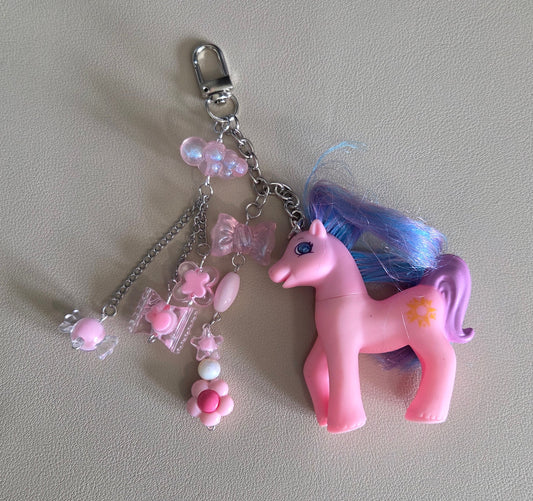 my little pony upcycled bag charm