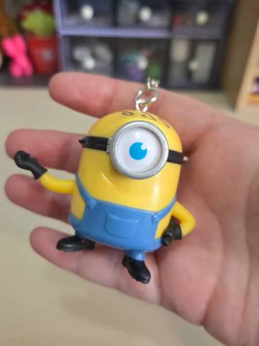 Upcycled Minions Bag Charm