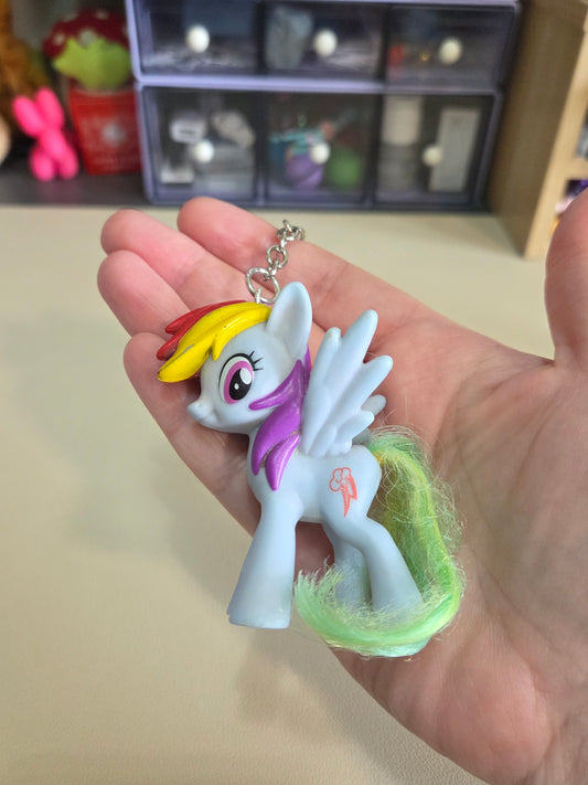 my little pony upcycled bag charm