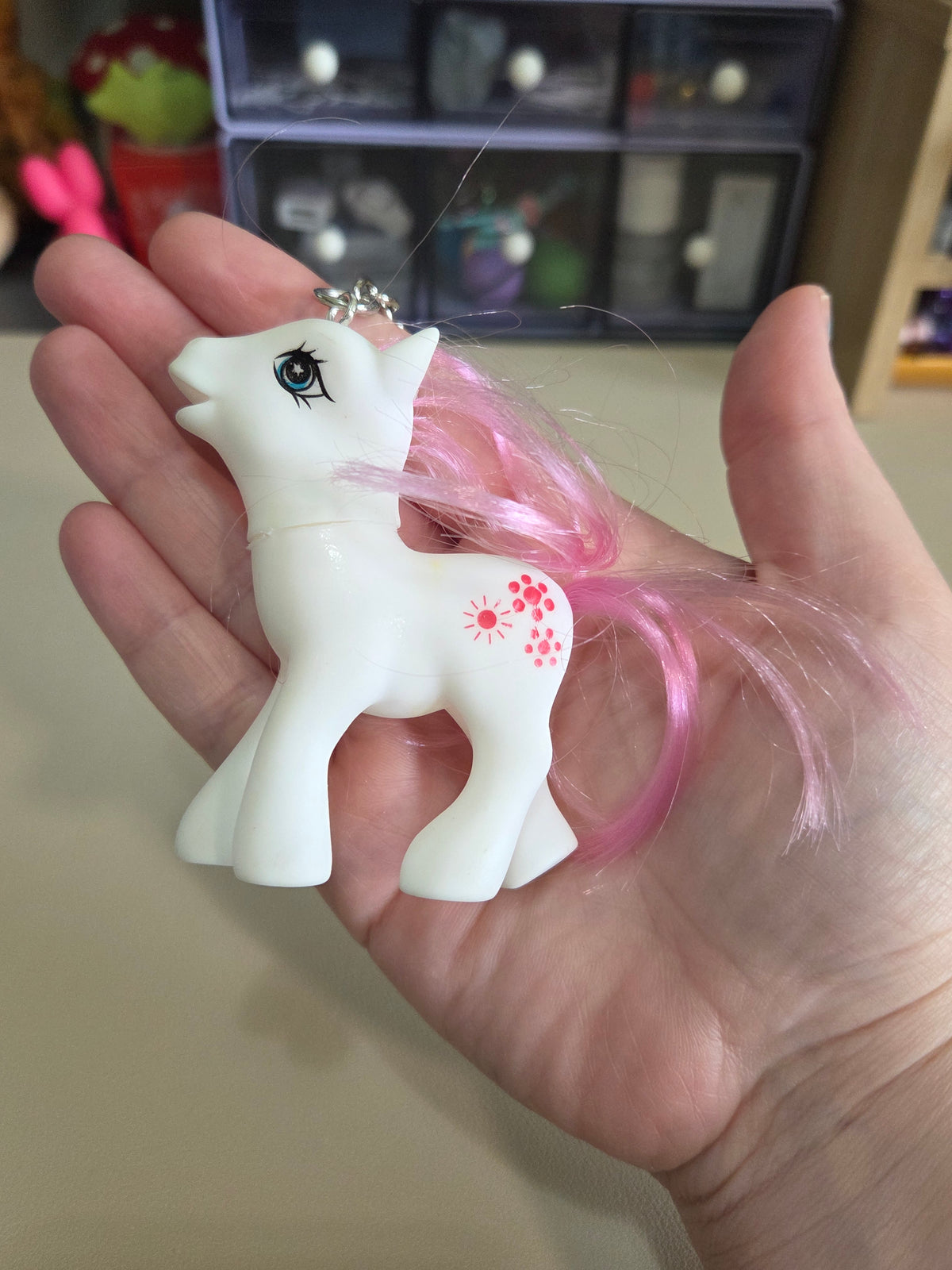 my little pony upcycled bag charm