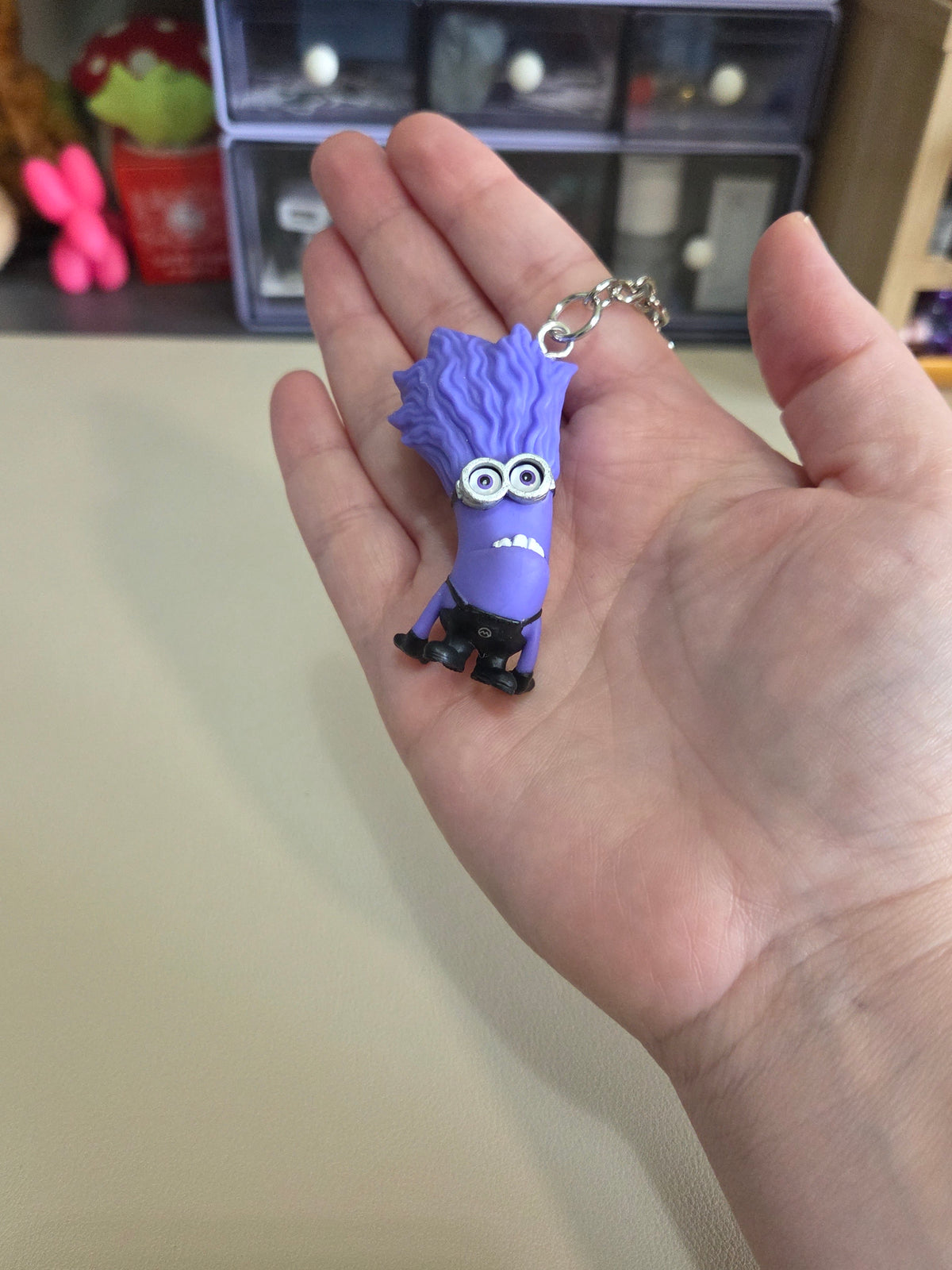 Upcycled Minions Bag Charm