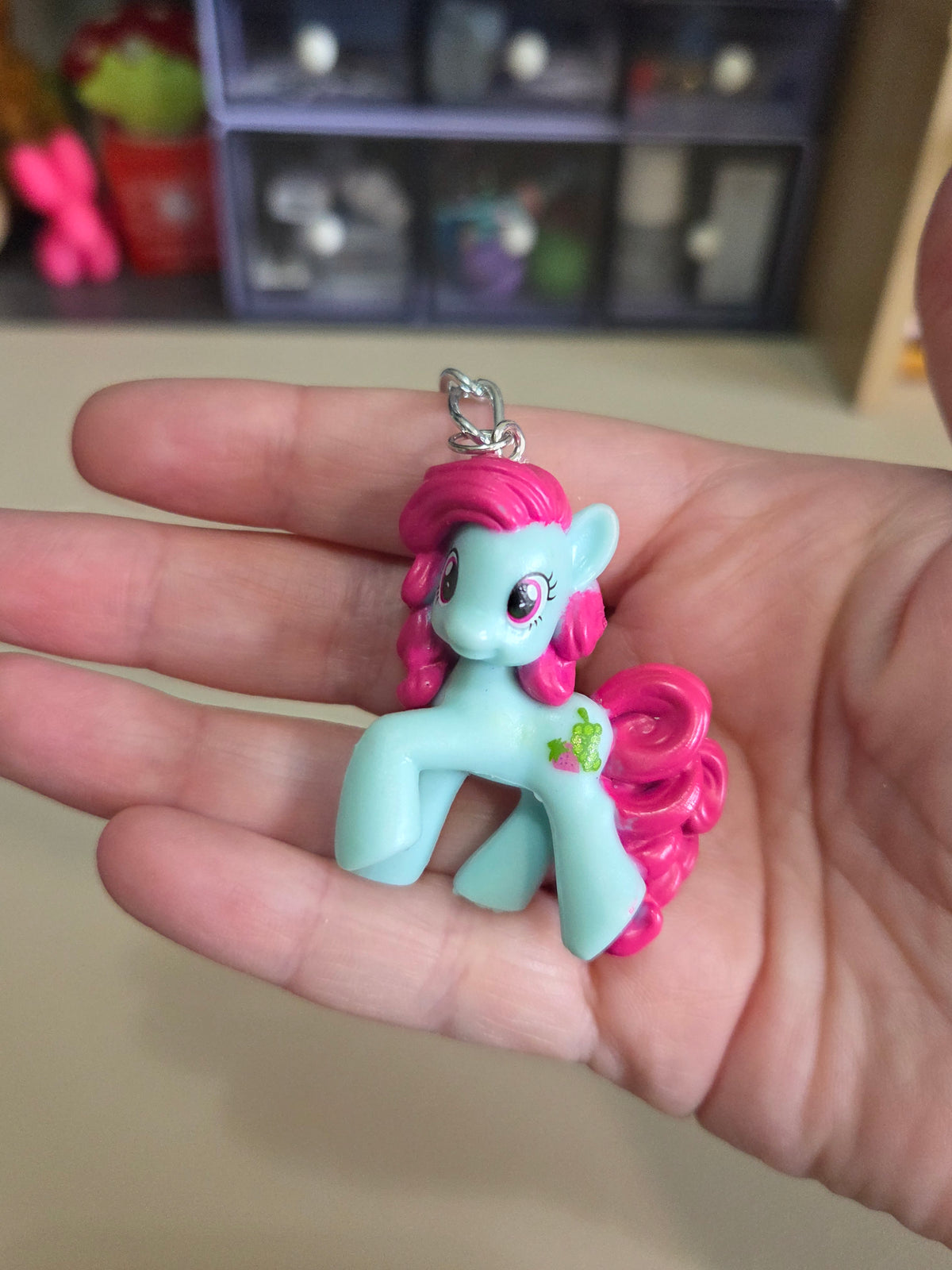 my little pony upcycled bag charm