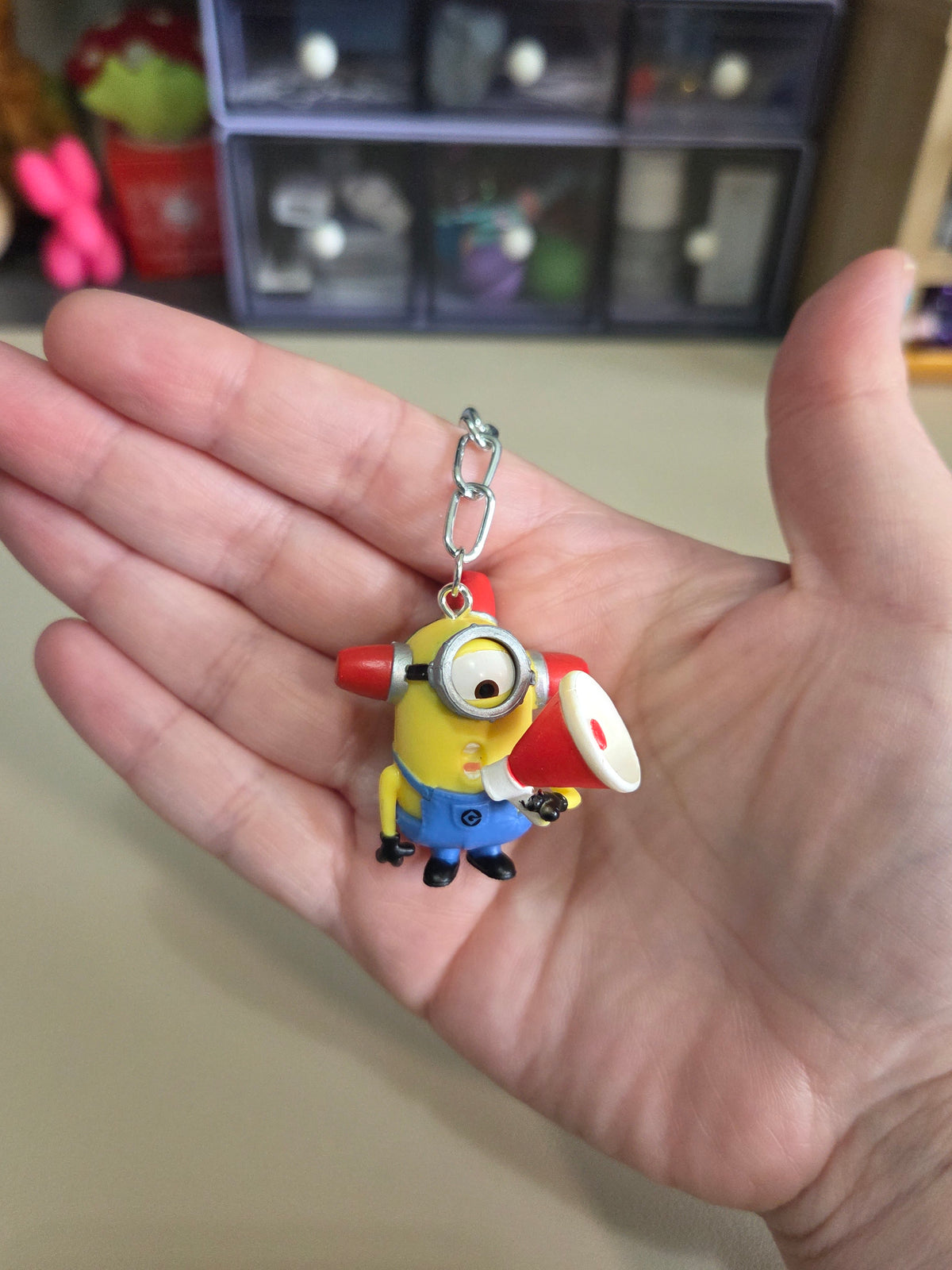 Upcycled Minions Bag Charm