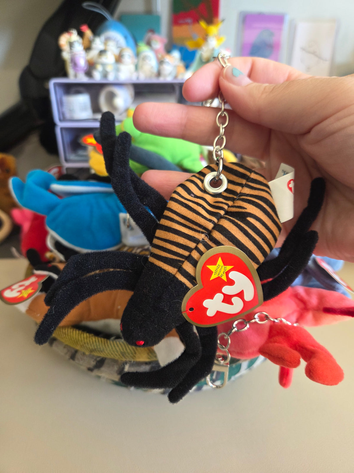 Upcycled Teenie Beanie Baby Bag Charm