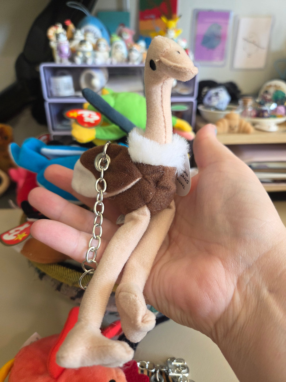 Upcycled Teenie Beanie Baby Bag Charm