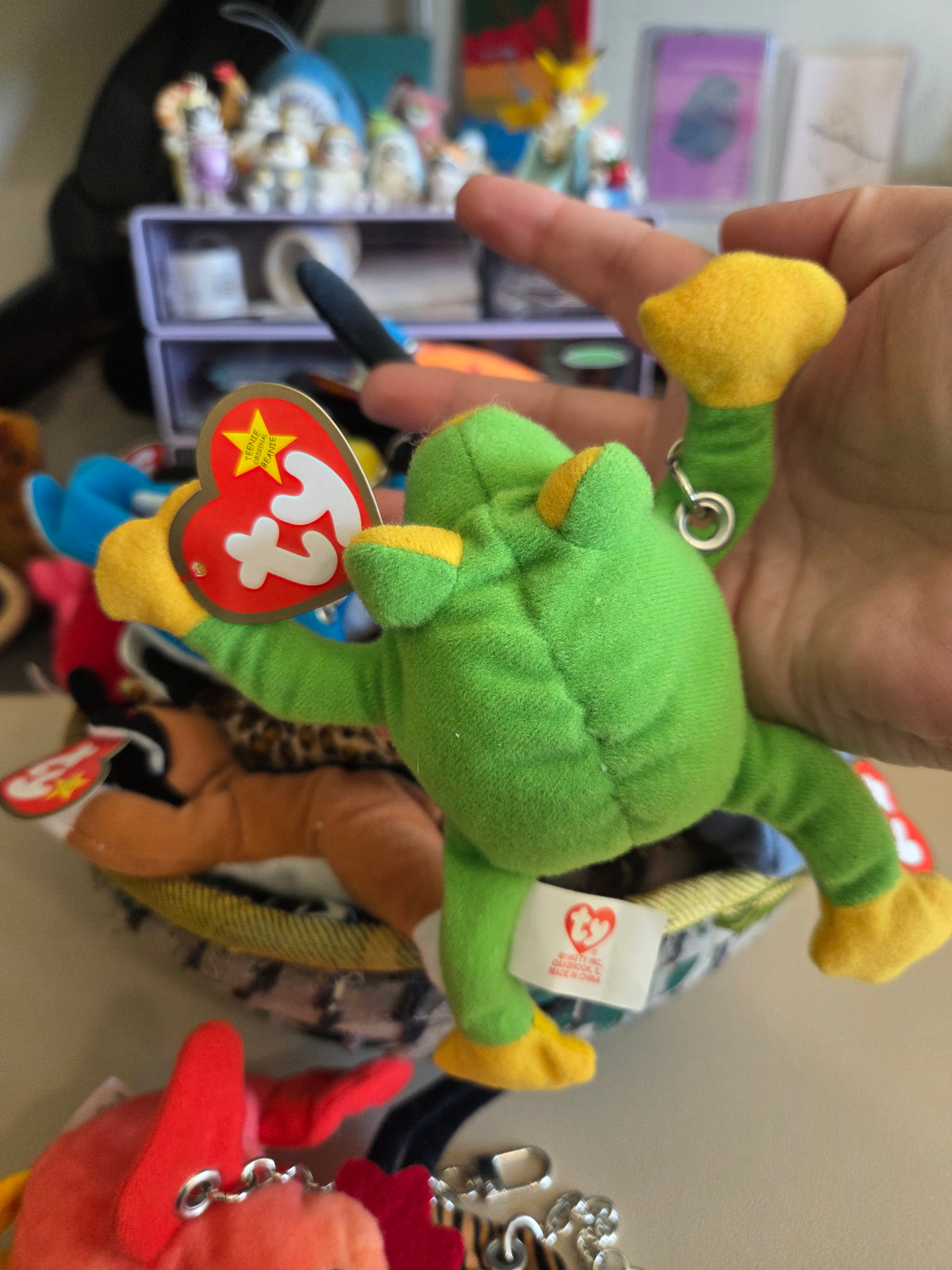 Upcycled Teenie Beanie Baby Bag Charm
