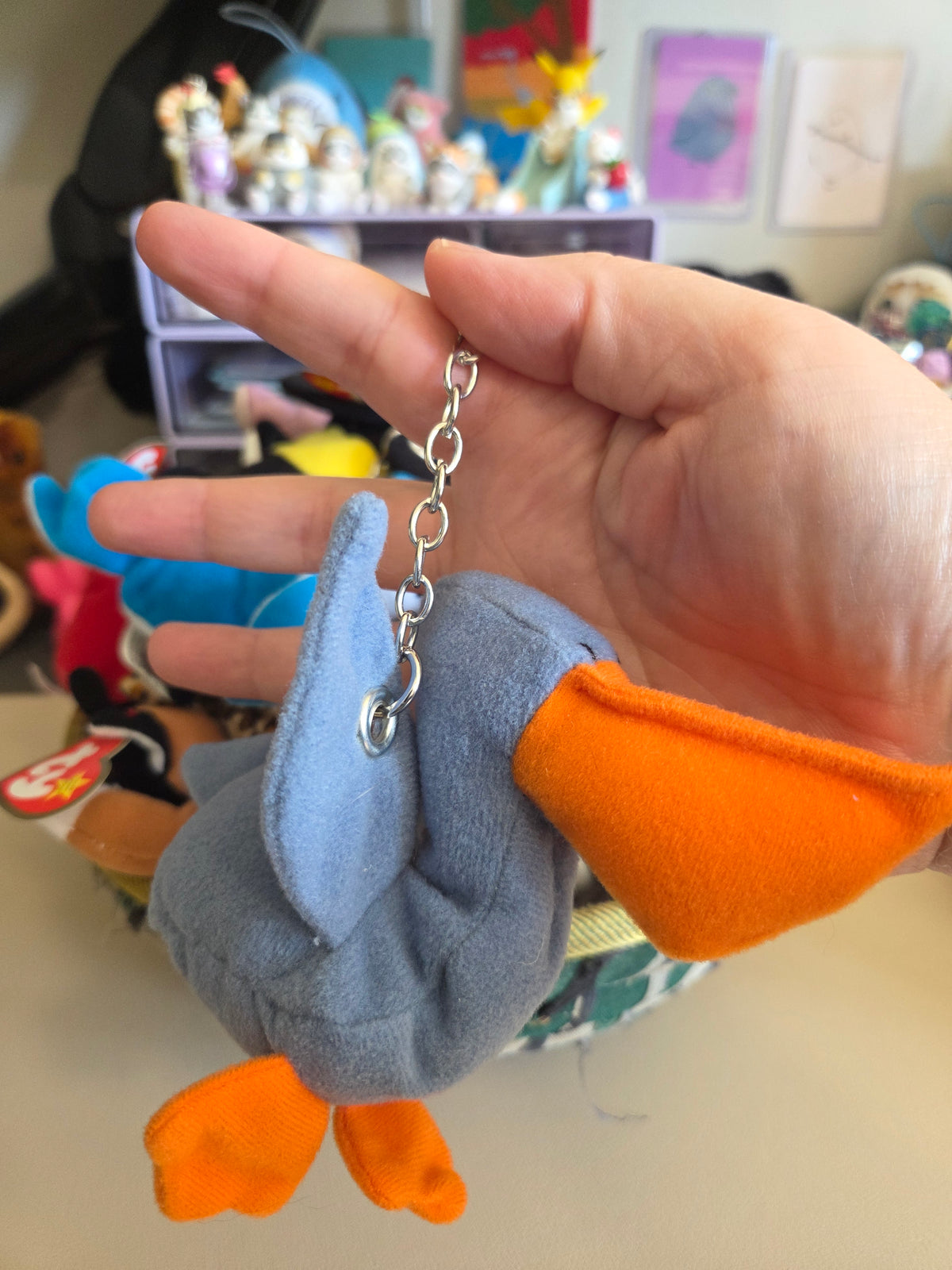 Upcycled Teenie Beanie Baby Bag Charm