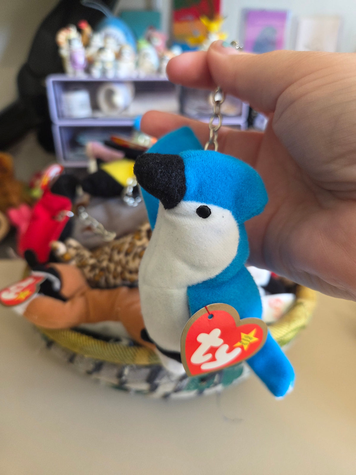 Upcycled Teenie Beanie Baby Bag Charm