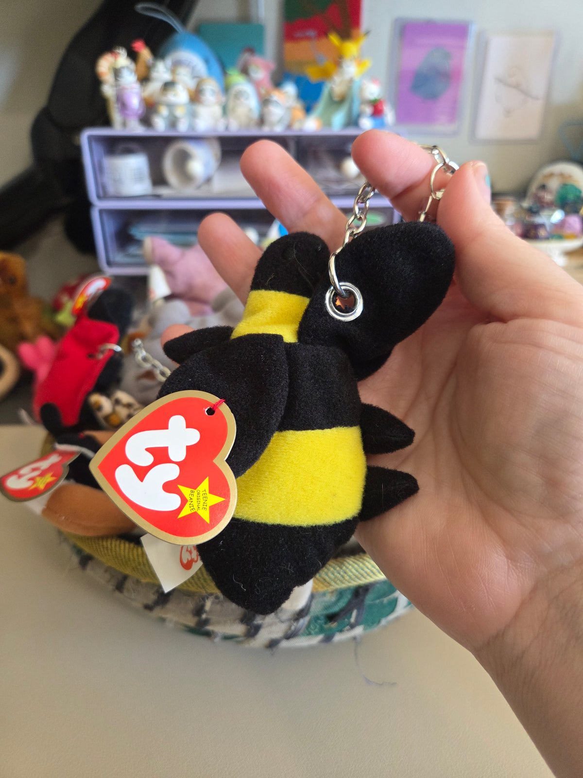Upcycled Teenie Beanie Baby Bag Charm