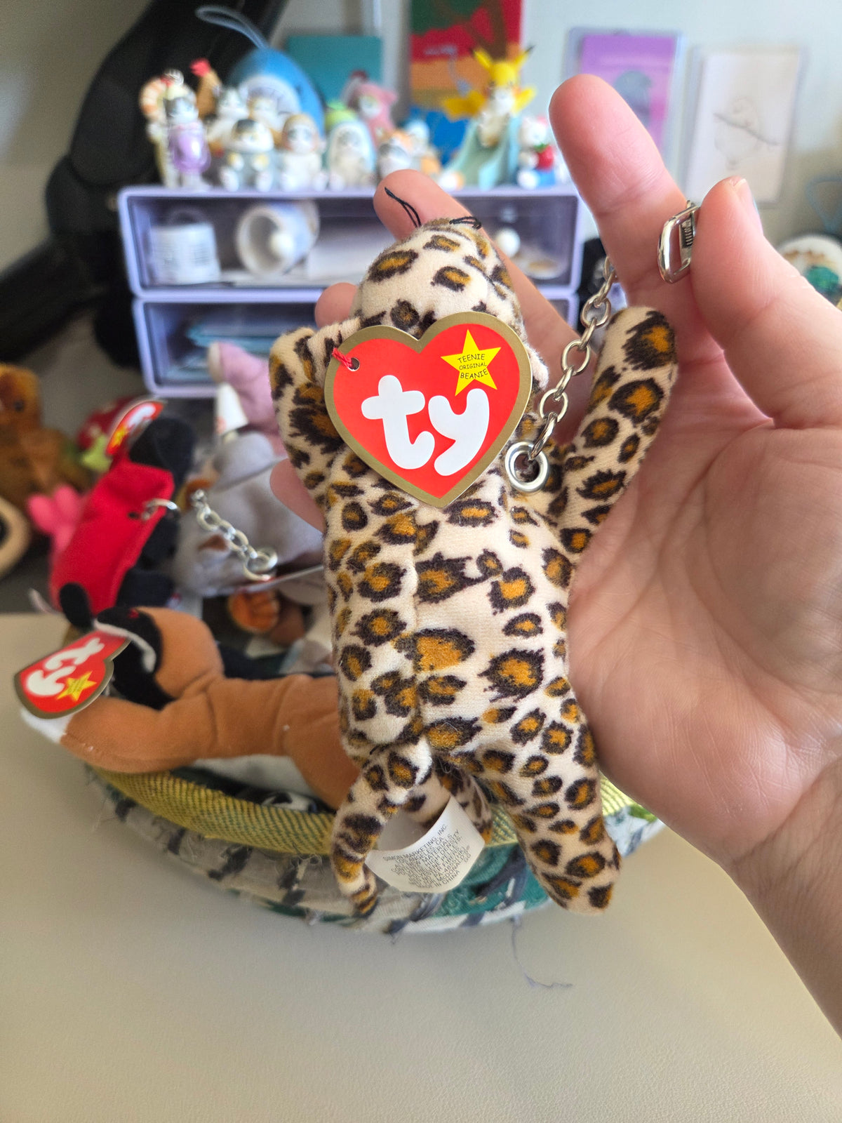 Upcycled Teenie Beanie Baby Bag Charm