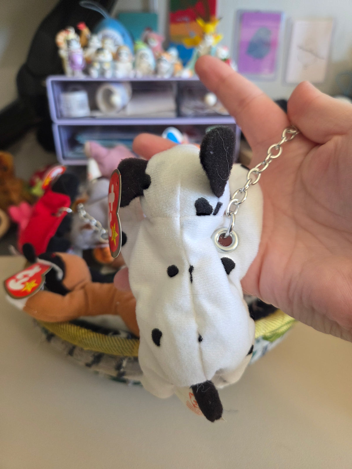 Upcycled Teenie Beanie Baby Bag Charm