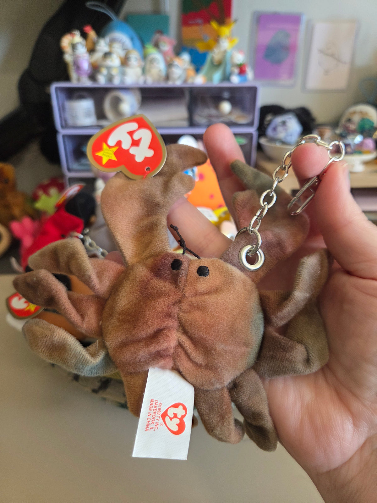 Upcycled Teenie Beanie Baby Bag Charm