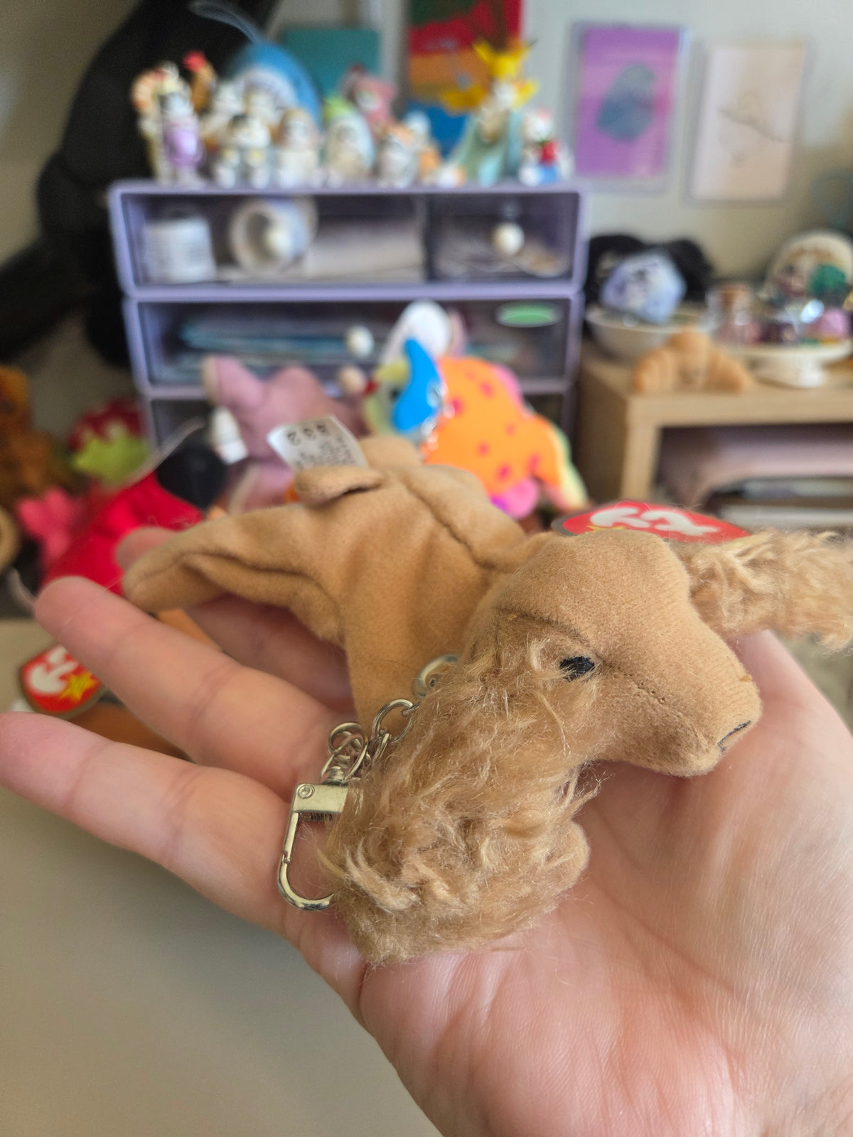 Upcycled Teenie Beanie Baby Bag Charm