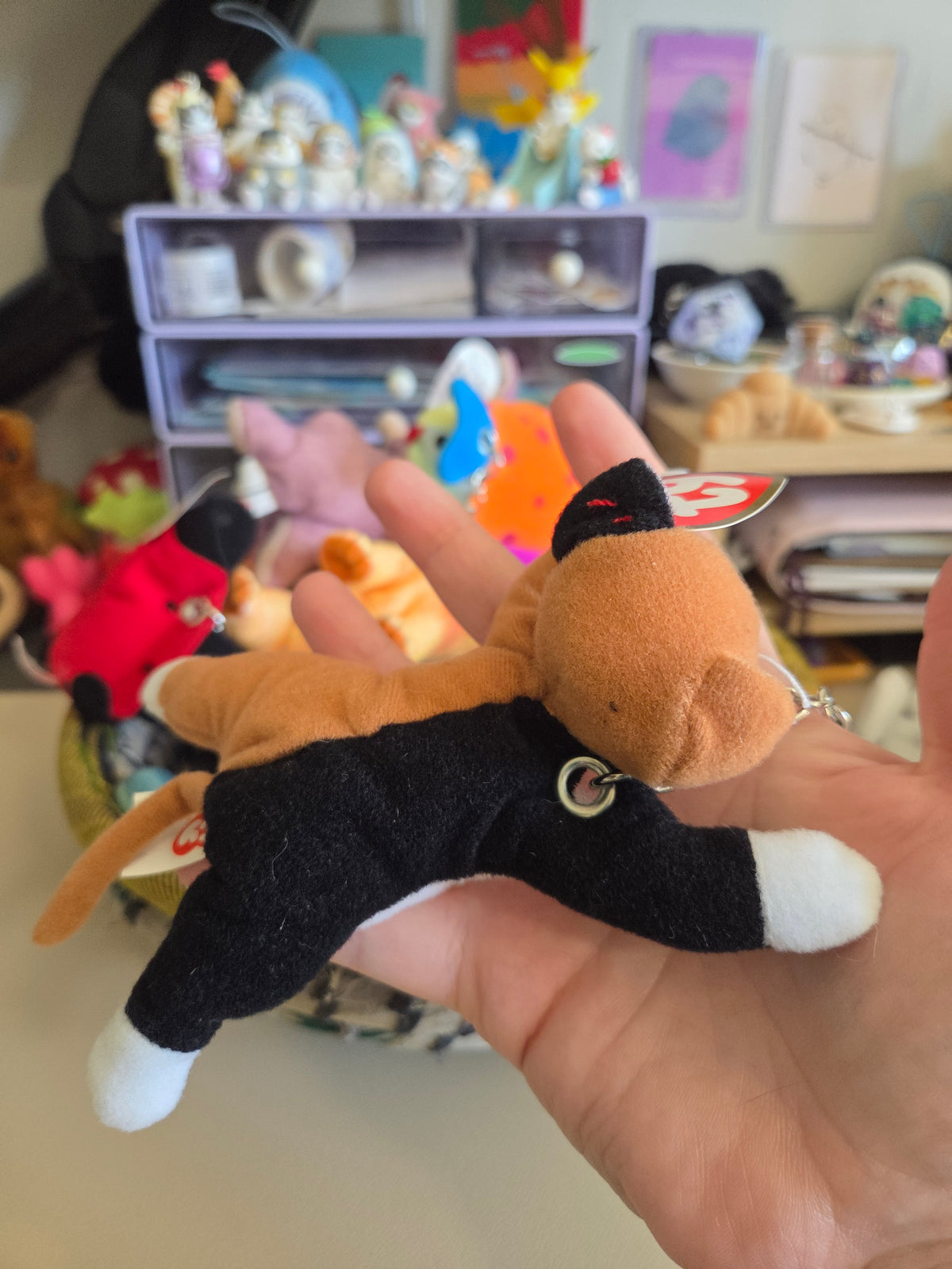 Upcycled Teenie Beanie Baby Bag Charm