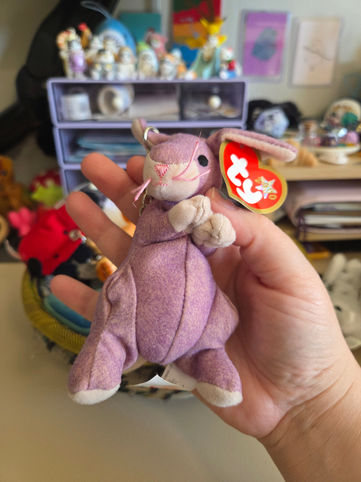 Upcycled Teenie Beanie Baby Bag Charm