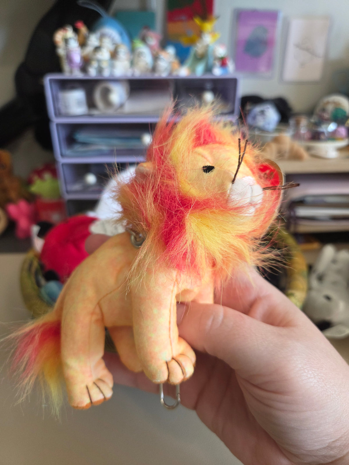Upcycled Teenie Beanie Baby Bag Charm