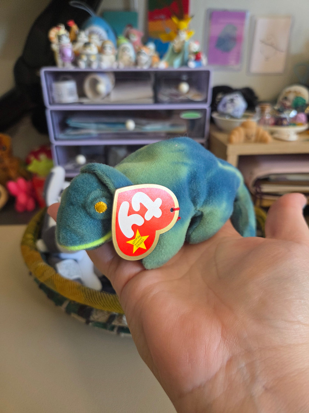 Upcycled Teenie Beanie Baby Bag Charm