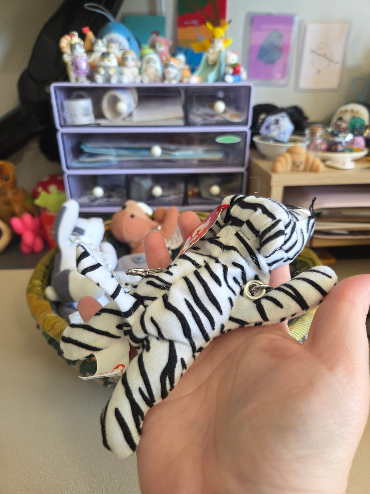 Upcycled Teenie Beanie Baby Bag Charm