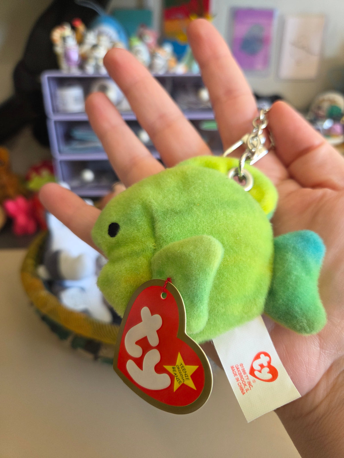 Upcycled Teenie Beanie Baby Bag Charm