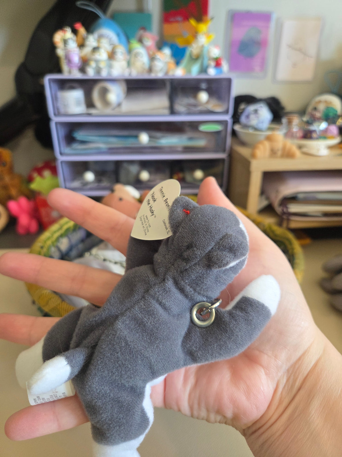 Upcycled Teenie Beanie Baby Bag Charm