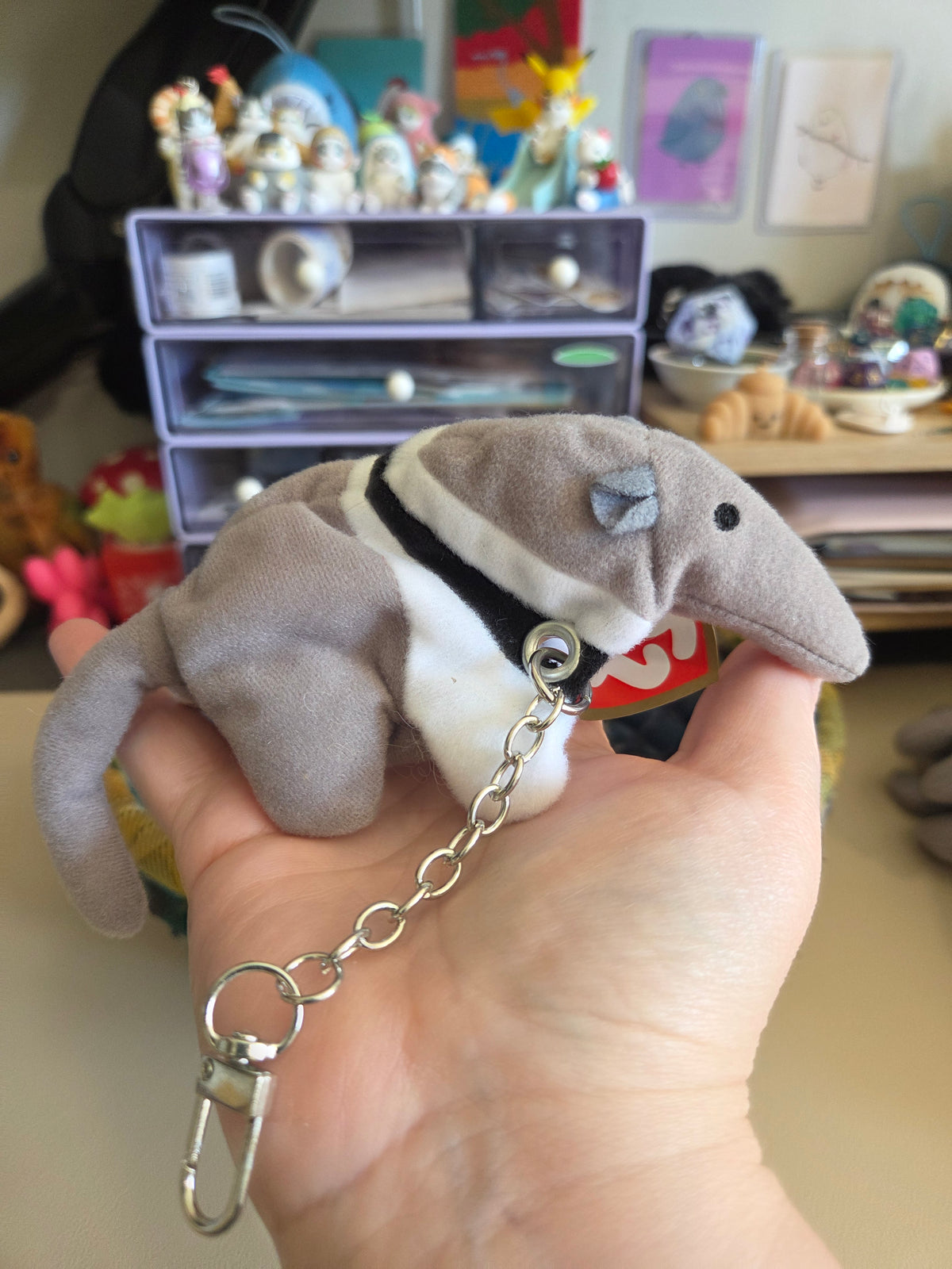 Upcycled Teenie Beanie Baby Bag Charm