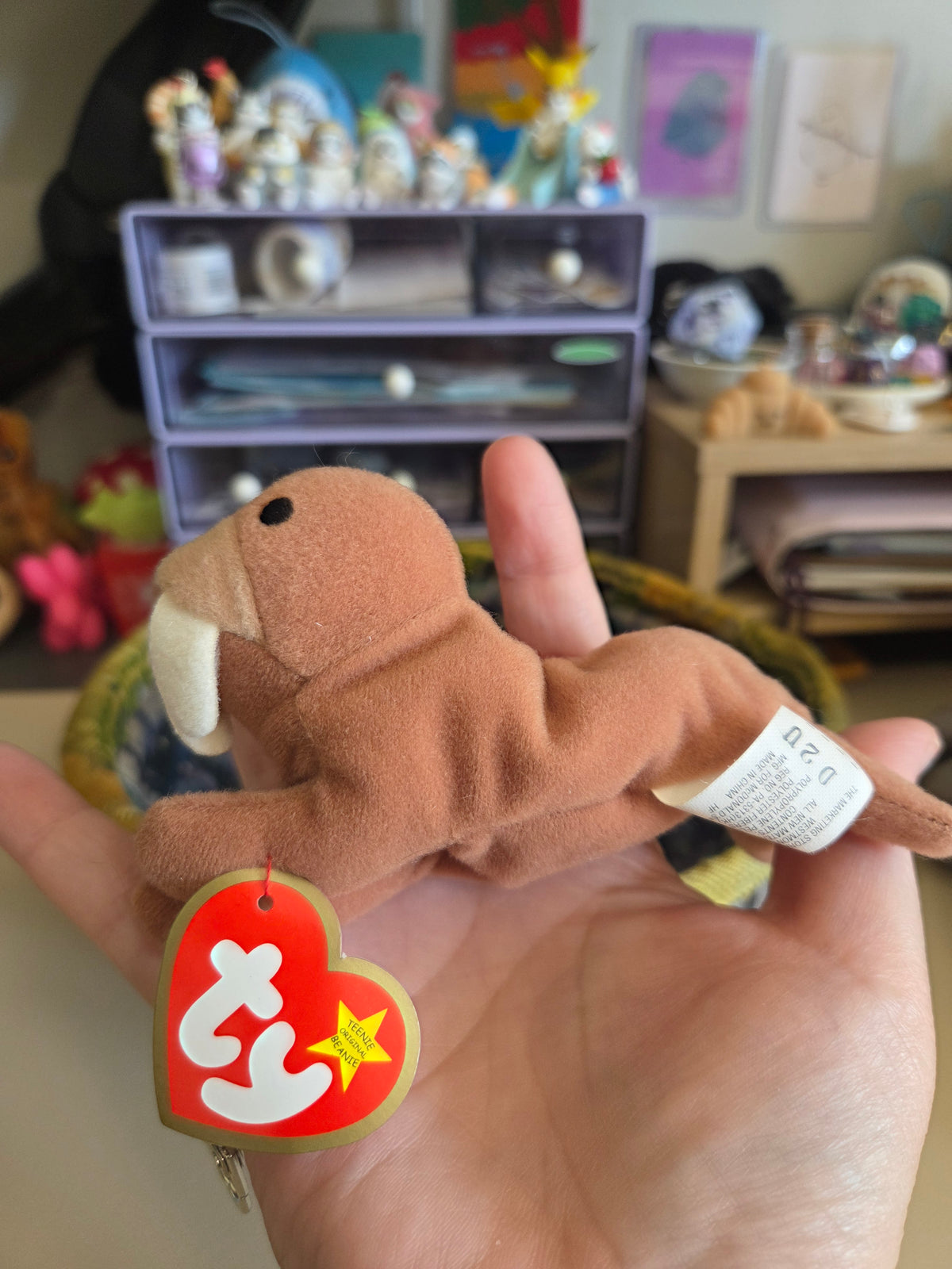 Upcycled Teenie Beanie Baby Bag Charm
