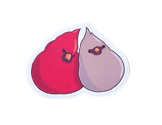 Cardinal Duo Sticker