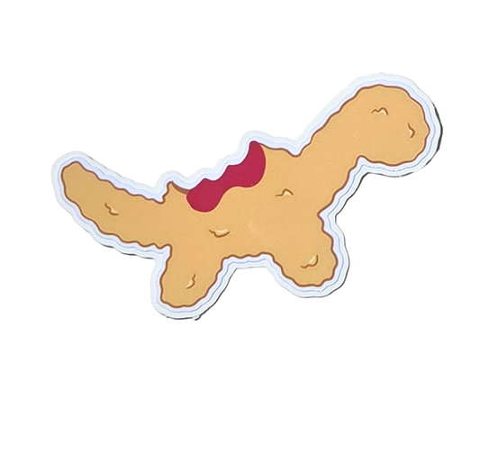 Dino Nugget with Bite Sticker