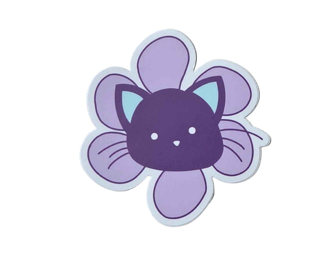 Flower Cat Sticker