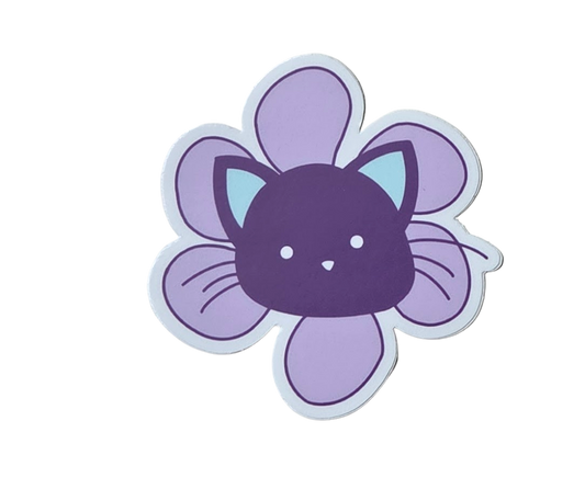 Flower Cat Sticker