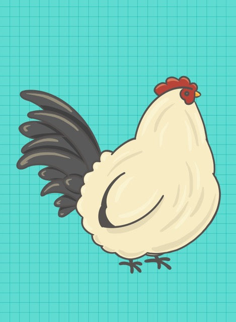 Bantam Rooster Art Print