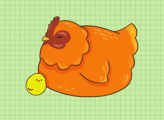 Hen and Chick Art Print