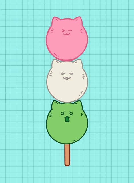 Catgo Dango Art Print