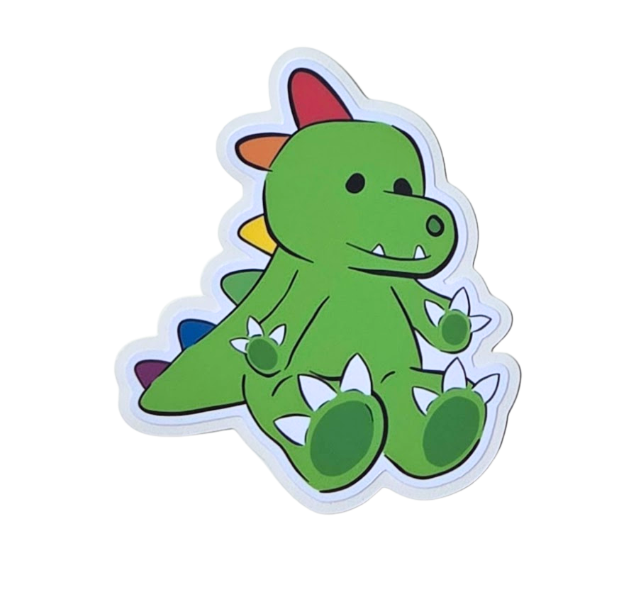 Queerosaurus Sticker