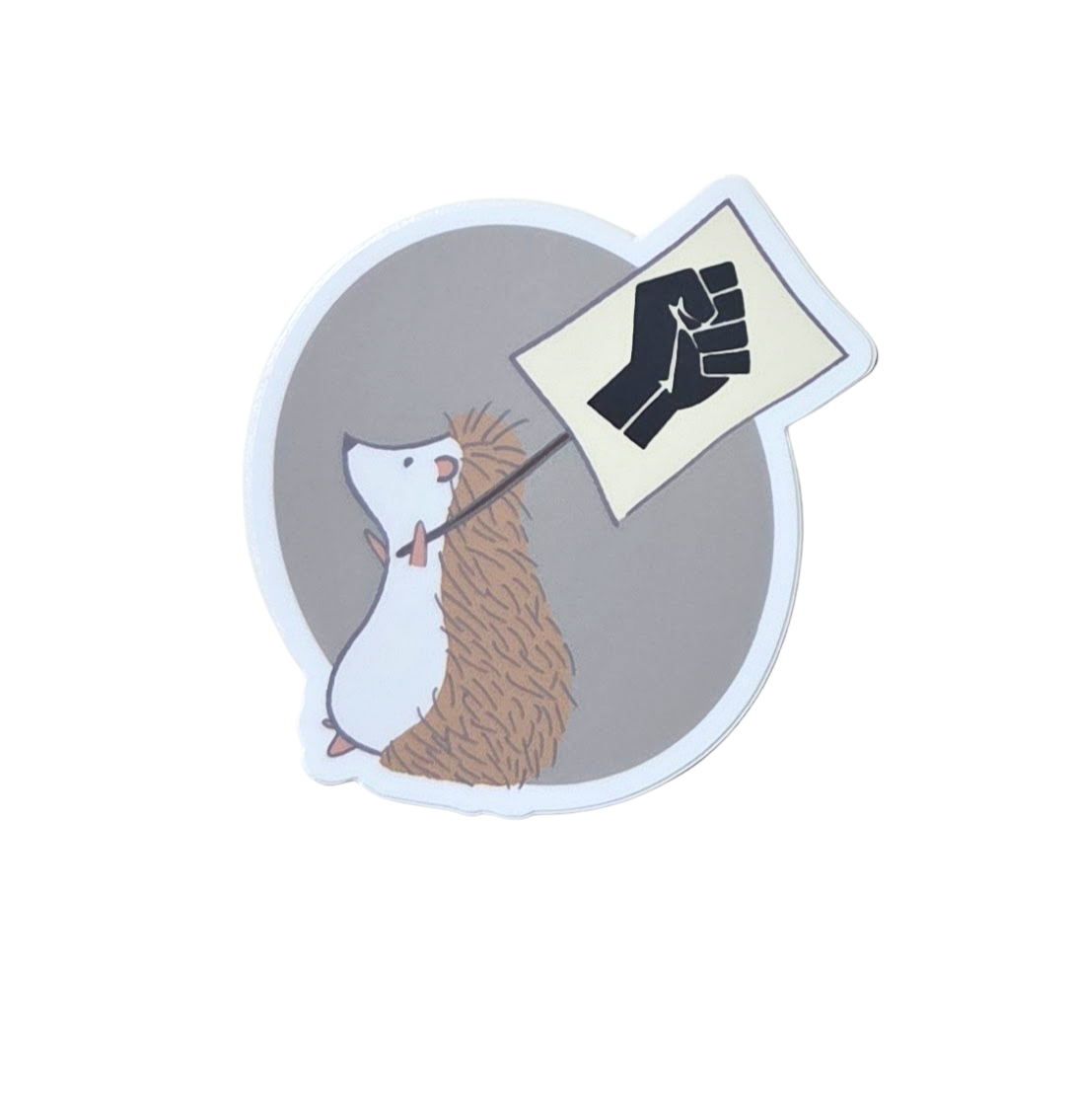 BLM Protest Hedghog Sticker